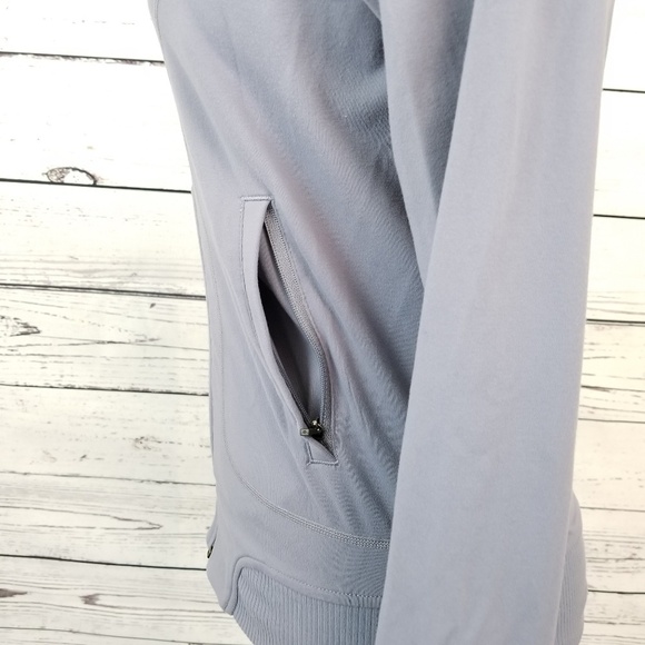 Athleta Bombastic grayish purple zipper lightweight jacket women's size XS - Picture 4 of 9